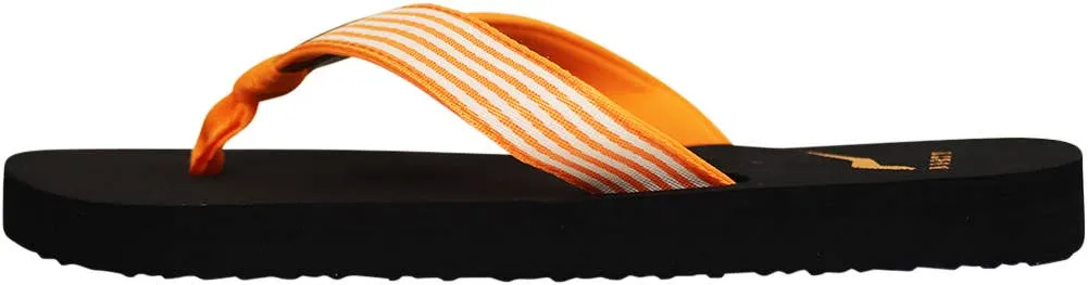Norty WOMENS 5-10 SANDAL BLACK ORANGE   12094