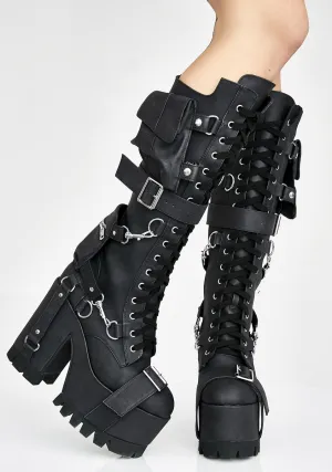 Obsidian Wasteland Buckle Boots