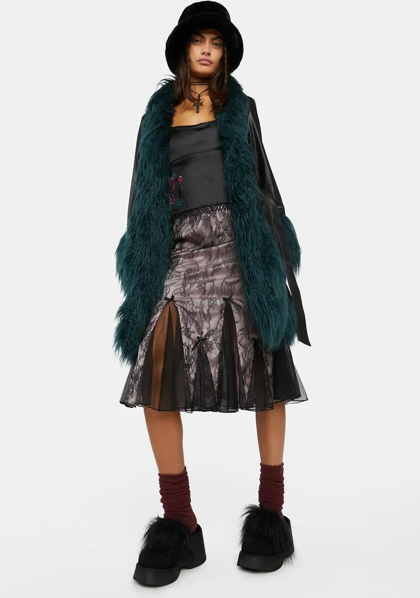 Out Of Focus Faux Fur Clogs