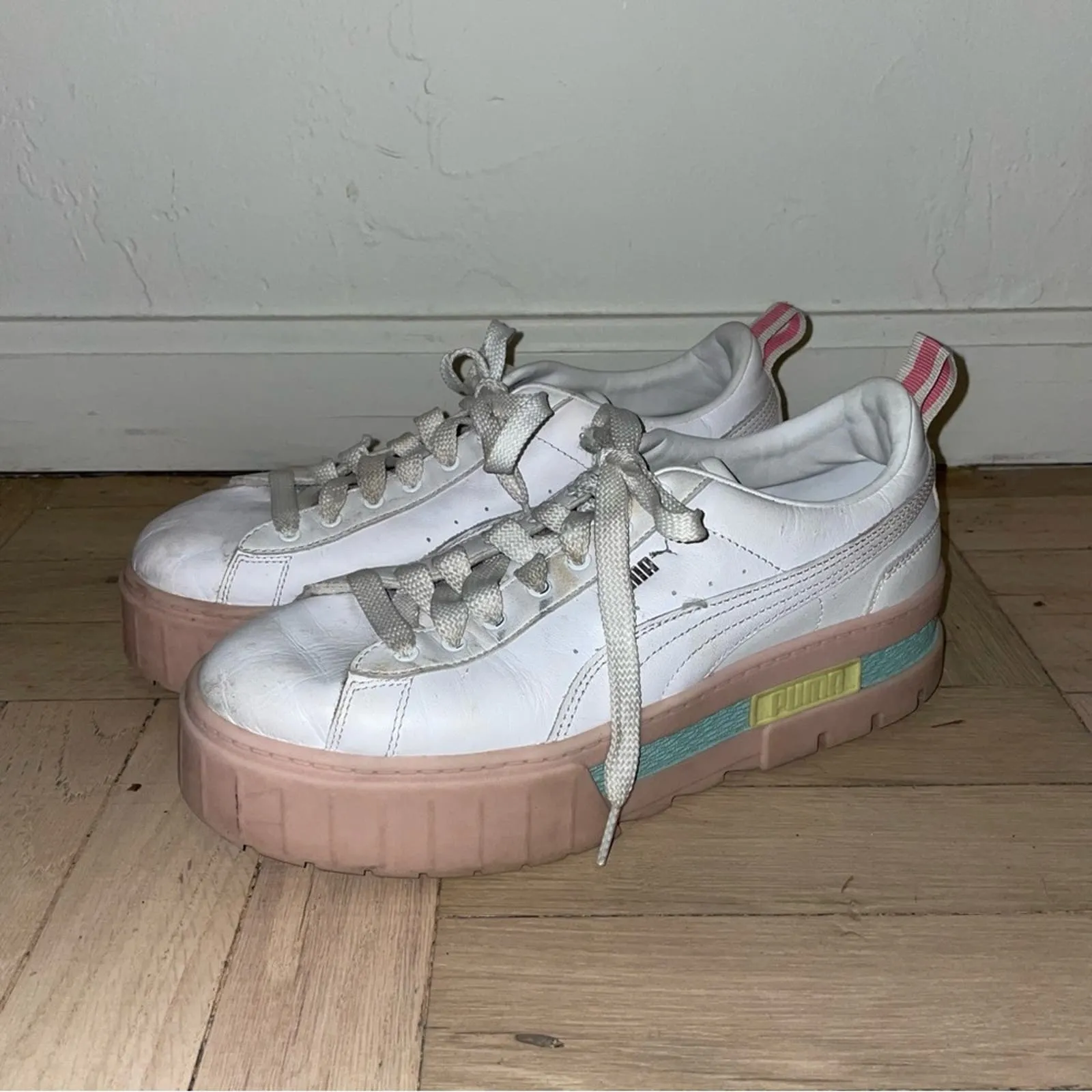 Puma Mayze Pop Bright Heights Chunky Platform Sneakers (W10)
