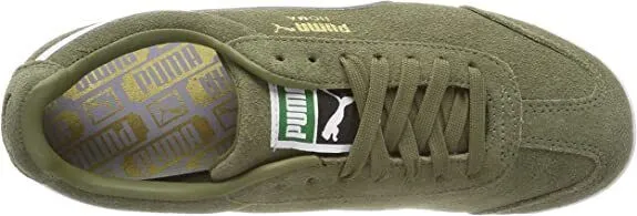 Puma Roma 365437-04 Men's Capulet Olive/White Suede Running Sneaker Shoes C1400