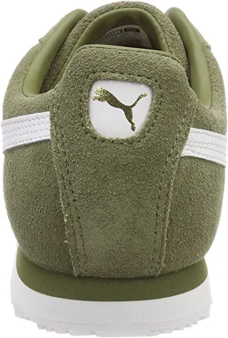Puma Roma 365437-04 Men's Capulet Olive/White Suede Running Sneaker Shoes C1400