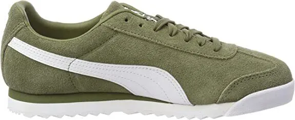 Puma Roma 365437-04 Men's Capulet Olive/White Suede Running Sneaker Shoes C1400