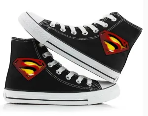 Superman High Top Canvas Shoes Sneaker Kid Shoes Unisex Shoes Gifts