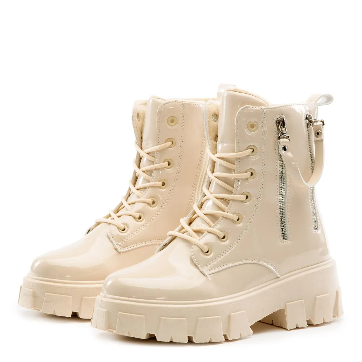 Trenton Lace-Up Combat Booties