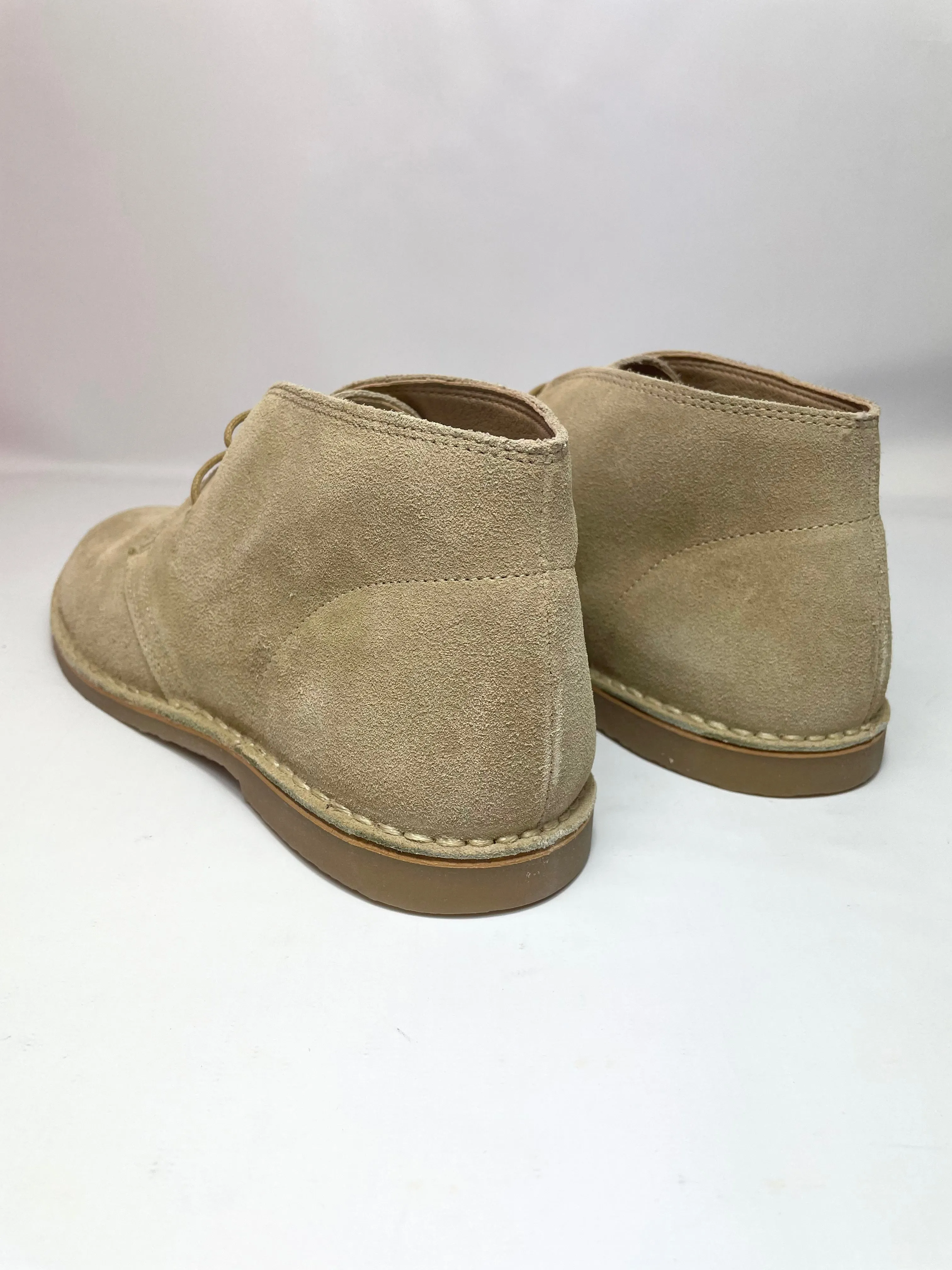 Women's Suede Suede Leather Boots in Khaki UK 8 / EU 41